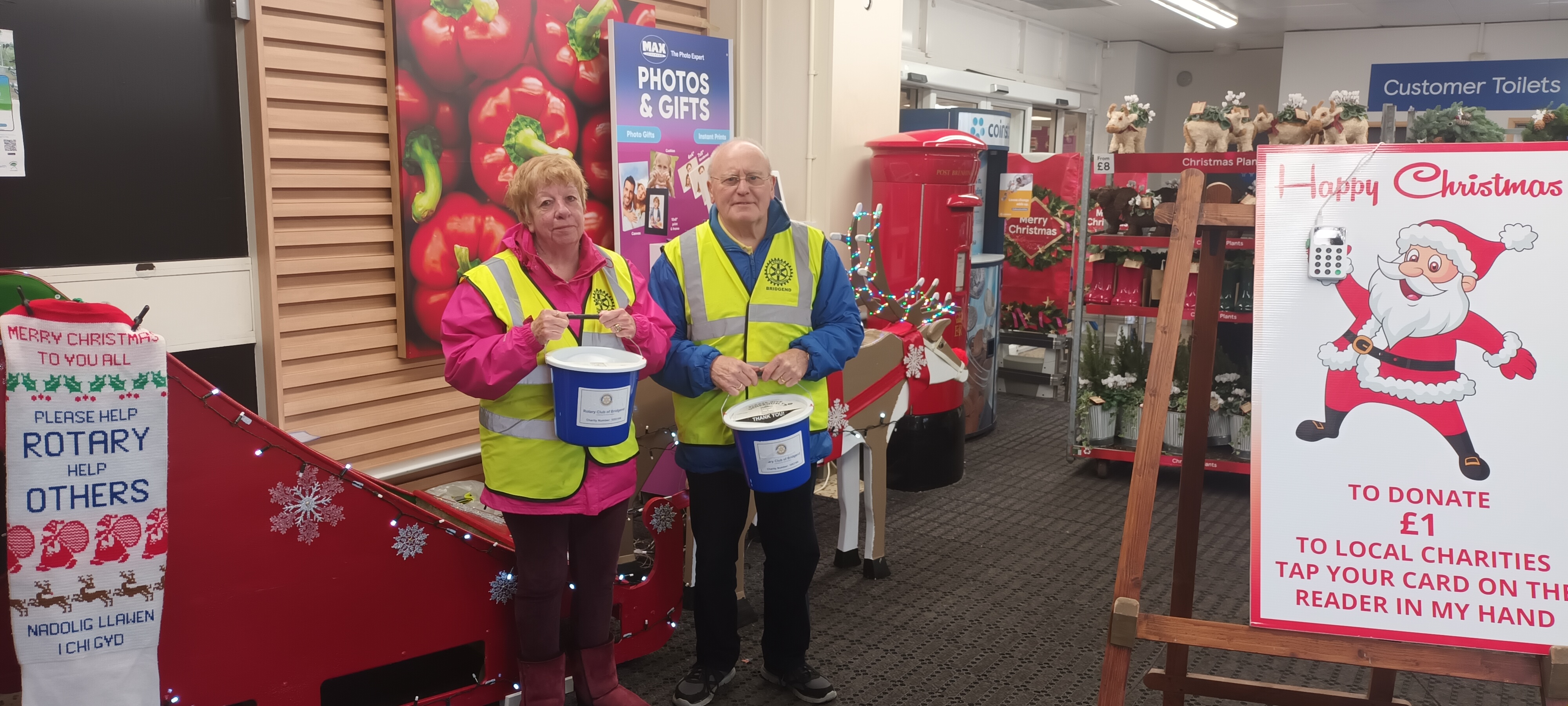 Christmas Collection Tesco Brewery Lane Rotary Bridgend